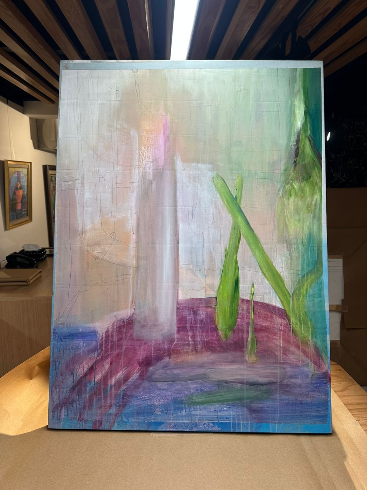 Stretched painting